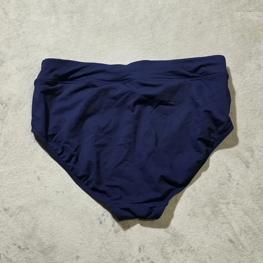 lands end Swimwear Bottom Tankini Blue Sz 10